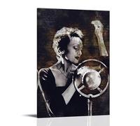 CPFSCWZP Édith Piaf Great Singer Vintage Music Album Cover Canvas Poster Wall Art Decorative Painting Bedroom Painting Posters 20x30inch(50x75cm) Frame-style