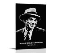 CPFSCWZP Frank Sinatra Great Singer Vintage Music Album Cover Canvas Poster Wall Art Decorative Painting Bedroom Painting Posters 20x30inch(50x75cm) Frame-style