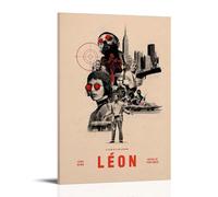 CPFSCWZP Léon The Professional Great Movies Wonderful TV Series Canvas Poster Wall Art Decorative Painting Bedroom Painting Posters 24x36inch(60x90cm) Frame-style