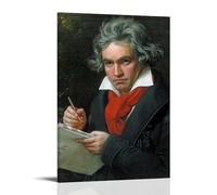 CPFSCWZP Ludwig Van Beethoven Great Singer Vintage Music Album Cover Canvas Poster Wall Art Decorative Painting Bedroom Painting Posters 12x18inch(30x45cm) Frame-style