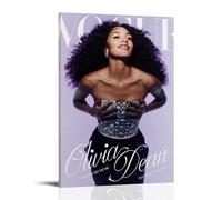 CPFSCWZP Olivia Dean Great Singer Vintage Music Album Cover Canvas Poster Wall Art Decorative Painting Bedroom Painting Posters 12x18inch(30x45cm) Frame-style