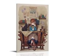 CPFSCWZP Secrets of The Silent Witch Popular Anime And Wonderful Anime Canvas Poster Wall Art Decorative Painting Bedroom Painting Posters 16x24inch(40x60cm) Frame-style