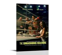 CPFSCWZP The Smashing Machine Great Movies Wonderful TV Series Canvas Poster Wall Art Decorative Painting Bedroom Painting Posters 16x24inch(40x60cm) Frame-style