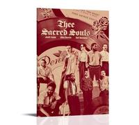 CPFSCWZP Thee Sacred Souls Great Singer Vintage Music Album Cover Canvas Poster Wall Art Decorative Painting Bedroom Painting Posters 08x12inch(20x30cm) Frame-style