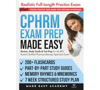 CPHRM Exam Prep Made Easy: Review, Study Guide & Test Prep for the American Hospital Association Certified Professional in Healthcare Risk Management Exam (Made Easy Academy Series)