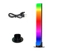 CpHssy LED Sound Control Spectrum Pickup Light, RGB Glow Desktop Ambient Light,Type-C Style Rechargeable Rhythm Light for Party, Car, Desktop