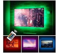CPLID USB TV Backlight LED Strip Lights Kit for 24 to 60 inches Smart TV Sony LG Monitor, HDTV Wall Mount Stand Work Space Gaming Room Decor, LED Bias Ambient Mood Lighting