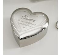 CPM Custom Personalised Any Message Swirls & Hearts Heart Trinket Box (CUS-P0102U44)