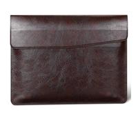 CPNVWA 13 inch Genuine Leather Laptop Sleeve for MacBook Air 13 inch M2/M1 2022-2018 & MacBook Pro 13 inch M2/M1 2025-2016，Premium Protective Case Cover with Magnetic Closure,Vintage Mocha Brown