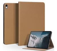 CPNVWA Case for iPad A16 11th Gen 11 Inch,iPad 10th Gen. 10.9 Inch,Leather Folio Cover with Auto Wake/Sleep, Adjustable Stand, Shockproof and Multiple View Angles Protection Case-Yellow Brown