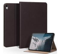 CPNVWA for iPad Air 11 Inch M3 2025/ M2 2024,iPad Air 10.9 Inch Case 5th/4th Gen 2022/2020,Leather Folio Cover with Auto Wake/Sleep, Adjustable Stand,Multiple View Angles Protection Case-Dark Brown