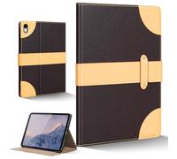 CPNVWA for iPad Air 11 Inch M3 M2 iPad Air 10.9 Inch Case 5th 4th Gen,Leather Folio Cover with Auto Wake/Sleep, Adjustable Stand,Magnetic Buckle Closure Protection Case-Single Strap Dark Brown