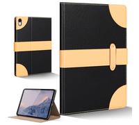 CPNVWA for iPad Air 11 Inch M3 M2 iPad Air 10.9 Inch Case 5th 4th Gen,Leather Folio Cover with Auto Wake/Sleep, Adjustable Stand,Magnetic Buckle Closure Protection Case-Single Strap Black
