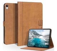 CPNVWA Genuine Leather Case for iPad A16 11th Gen 11 Inch,iPad 10th Gen. 10.9 Inch，Premium Leather Folio Cover with Auto Wake/Sleep, Adjustable Stand, Magnetic Closure Protection Case,Old Brown