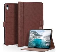 CPNVWA Genuine Leather Case for iPad A16 11th Gen 11 Inch,iPad 10th Gen. 10.9 Inch, Premium Leather Folio Cover with Auto Wake/Sleep, Adjustable Stand, Magnetic Closure,Cocoa Brown
