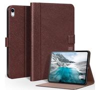 CPNVWA Genuine Leather Case for iPad A16 11th Gen 11 Inch,iPad 10th Gen. 10.9 Inch, Premium Leather Folio Cover with Auto Wake/Sleep, Adjustable Stand, Magnetic Closure,Red Brown