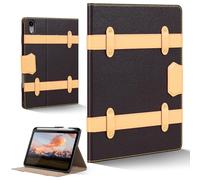 CPNVWA iPad Case for iPad mini 7th/6th Gen 8.3 inch,Leather Folio Cover with Pencil Holder,Auto Wake/Sleep, Adjustable Stand,Detachable Magnetic Closure Protection Case-Multiple Straps Dark Brown