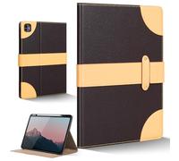 CPNVWA iPad Case for iPad Pro 13 Inch (M5/M4) 2025/2024,Leather Folio Cover with Pencil Holder,Auto Wake/Sleep, Adjustable Stand,Magnetic Buckle Closure Protection Case-Single Strap Dark Brown