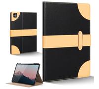 CPNVWA iPad Case for iPad Pro 13 Inch (M5/M4) 2025/2024,Leather Folio Cover with Pencil Holder,Auto Wake/Sleep, Adjustable Stand,Magnetic Buckle Closure Protection Case-Single Strap Black