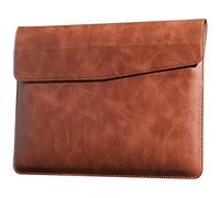CPNVWA Leather Laptop Sleeve for 13 Inch MacBook Air M3 2024 M2 2022 M1 2020,Genuine Leather Laptop Case for MacBook Pro M2 2022 M1 2020-2016,Laptop Cover for 13-13.3 Inch Notebook,Brown