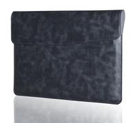 CPNVWA Leather Laptop Sleeve for MacBook Pro 16 Inch M3 M2 Laptop Case,Slim and Durable Waterproof Protective Bag for 15-16 Inch Notebook Computer Cover,Black