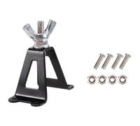 Cpolebev 1/10 Spare Tire Rack,Metal Rear Spare Tyre Bracket Wheel Holder Carrier for 1/10 Axial SCX10 D90 CC01 RC Crawler Car