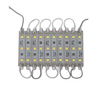 Cpolebev 1 * 10pcs 5050 SMD 3 LED Module LED Strip String Light Waterproof DC 12V warm white