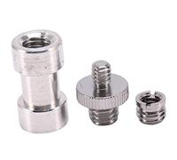 Cpolebev 1/4 Inch 3/8 Inch Tripod Screws To Light Stand Umbrella Camera Holder Adapter