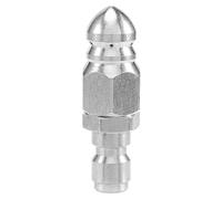 Cpolebev 1/4 Inch 5000 PSI Sewer Jetter Nozzle Pressure Drain Jetter Hose Nozzle for 1/4 Pressure Washer Quick Connector