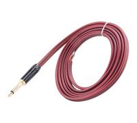Cpolebev 1/4 to Speaker Bare Wire,Audio Cable to 6.35mm Male Mono Adapter Replacement Open End Gold-Plated OFC HiFi Speaker
