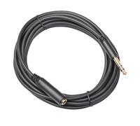 Cpolebev 1/4 TRS 6.35MM Male to 6.35MM Female Stereo Extension Cable Gold Plated Headphone Extension Cable Cord 180cm