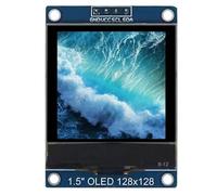 Cpolebev 1.5 Inch 4PIN OLED Module Display Screen SH1107 Drive IC 128x128 IIC I2C Interface for 51 STM32 P22101 P22102