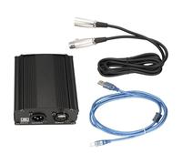 Cpolebev 1-Channel 48V Phantom Power Supply with XLR 3 Pin Microphone Cable for Condenser Microphone Microphone Power Supply
