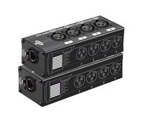 Cpolebev 1 Pair 4 Channel XLR/Audio RJ45 Cat5/Cat6 Ethernet Extender XLR Extender Transceiver for Live Stage