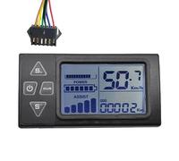 Cpolebev 1 PCS 24V-60V S861 LCD Ebike Display Dashboard Easy Install For Electric Bike BLDC Controller Control Panel (SM Plug 6PIN)