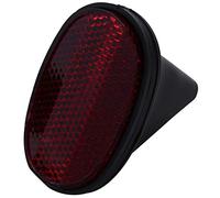 Cpolebev 1 pcs Bicycle Rear Tail Reflector Mudguard Oval Warnning Red black