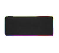 Cpolebev 1 Pcs Large Gaming Mouse Pad Light Modes Touch Control Extended Soft Computer Keyboard Mat Non-Slip Rubber Base