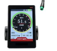 Cpolebev 1 PCS M6T Electric Bike LCD Display Meter Universal E Scooter LCD Panel Color Screen 24V 36V 48V 60V With USB For E-Bike(5PIN)