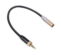 Cpolebev 1 Pcs Microphone Audio Cable Internal Thread 3.5MM Male to MINI XLR 3PIN Adapter Cable for SLR Camera