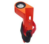 Cpolebev 1 Piece Adjustable Grade Rod Level Orange Aluminum for Tower Ruler, Right Angle 90 Degree Level