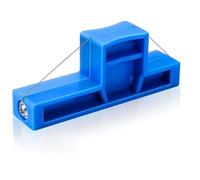 Cpolebev 1 Piece Angle Cutting Clay Tool Steel Wire Bevel Cutter Small Pottery Angle Cutter Blue Plastic Pottery Trimming Tools