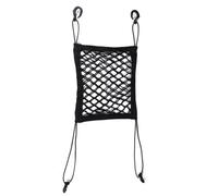 Cpolebev 1 Piece Dog Car Net Barrier Pet Barrier with Mesh Organizer Baby Stretchable Storage Bag Vehicle Isolation Net Black for Cars