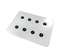 Cpolebev 1 Piece Glass Mouse Skates Feet Pads Universal Small Round Dots Sticker DIY Mice Pad for Esports Gaming Mouse Color: A