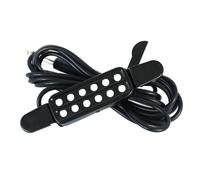 Cpolebev 1 Piece Guitar Pickup,Acoustic Guitar Pickup Connector Guitar Instruments Accessories Black Plastic,Metal for Metal String Guitar and Acoustic