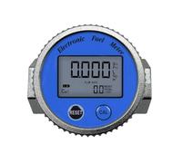 Cpolebev 1 Piece High Precision Electronic Turbine Flowmeter Methanol Digital Fuel Gauge Oil Turbine Flow Meter Blue