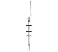 Cpolebev 1 Piece Professional Radio Antennas Outdoor Personal Car Parts UHF VHF 145/435MHz Dual Band Antenna -435 Silver Metal for Car 40GF