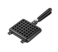 Cpolebev 1 Piece Stove Top Waffle Iron Plates Deep Fill Non-Stick Aluminum Alloy Traditional For Easy Clean B
