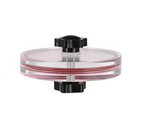 Cpolebev 1 Piece Vinyl Record Cleaner Clamp Record Label Saver Acrylic Cloth Protective Clip Vinyl Player Accessories