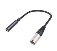 Cpolebev 1 Piece XLR Male To 1/4 Inch Female Cable 3 Pin Male To 6.35mm Socket Audio Cord XLR Male To 6.35mm Microphone Audio Cable