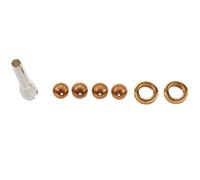 Cpolebev 1 Set 2C 3C 2B 3B Mouthpiece for Trumpet Brass Gold Plated a Multi-Purpose T Adapter Professional Gold Lacquer Nozzle